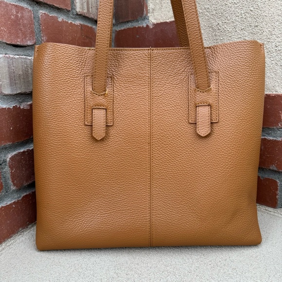 LE BORSE DI GIULIA 🇮🇹 Genuine Leather Made in Italy Large Tote Bag in Camel - Picture 6 of 14